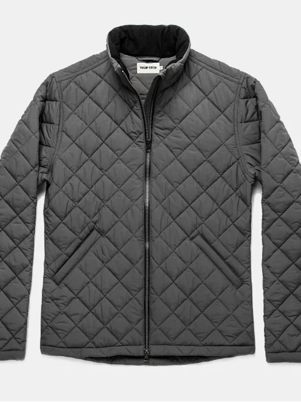Taylor Stitch Quilted Vertical Jacket in Ash Gray Size 42 / Medium